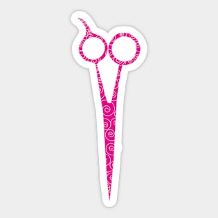 Scissors - Pink Sticker